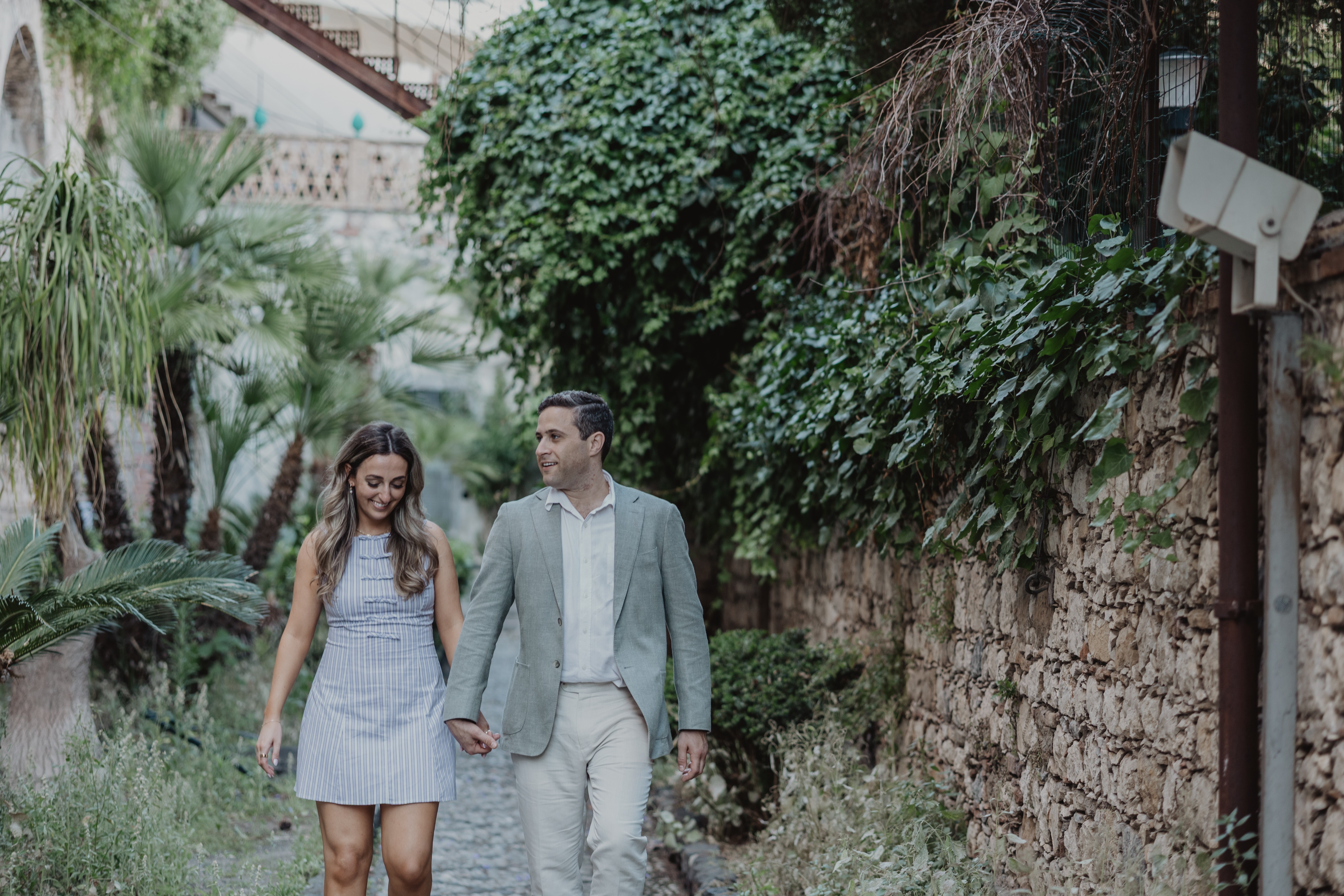 Savanna and Kyle walking together